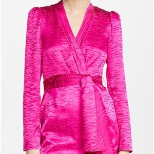 SALONI - Hot pink bibi mini dress